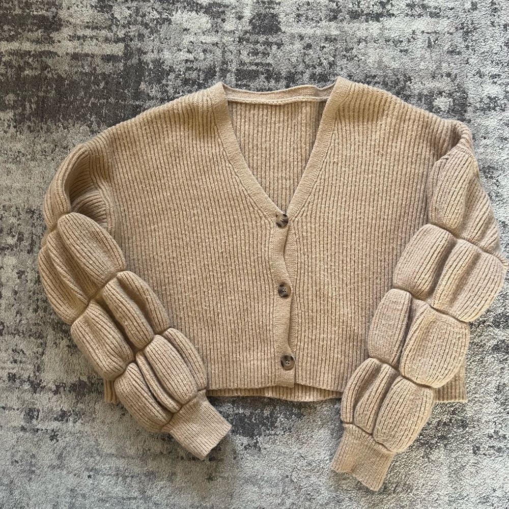 Chunky Knit Tan Sweater